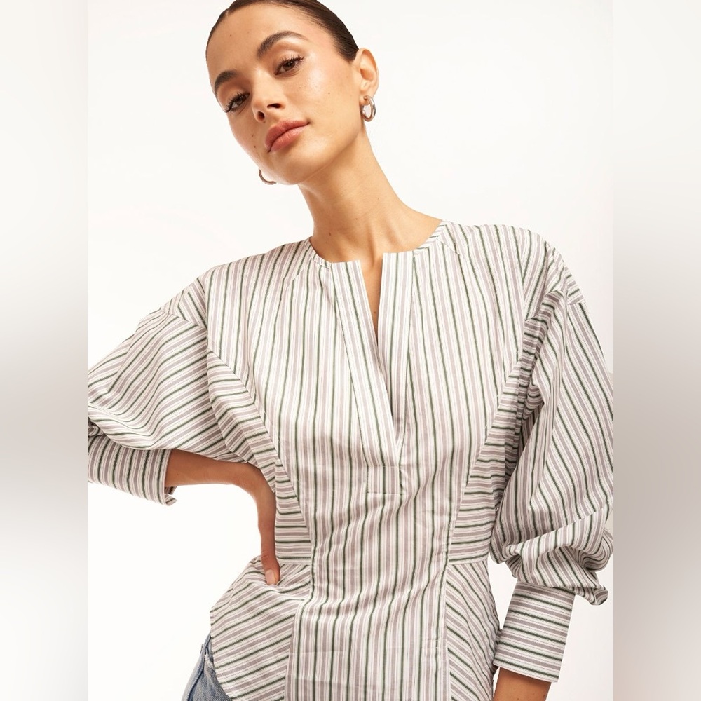 NWT Equipment | 'Jayla' Long Sleeve Cotton Shirt (Size 0)